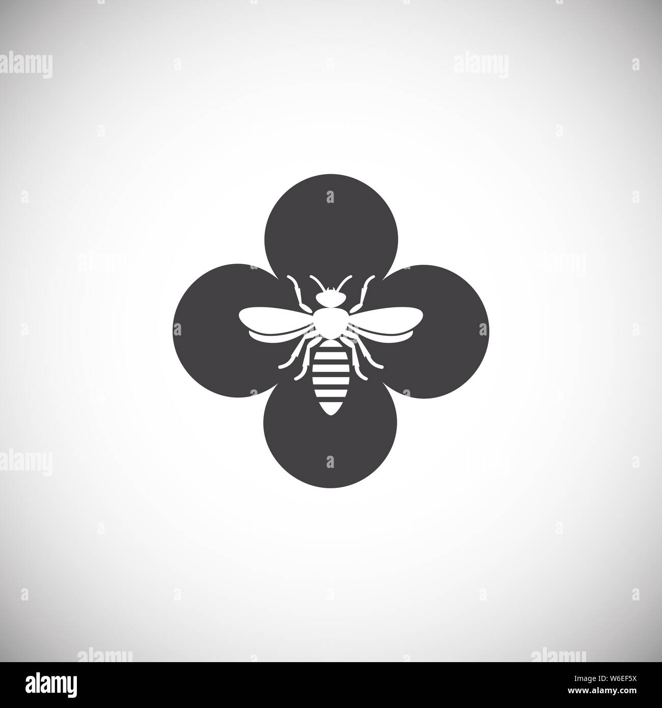 Beekeeping related icon on background for graphic and web design ...