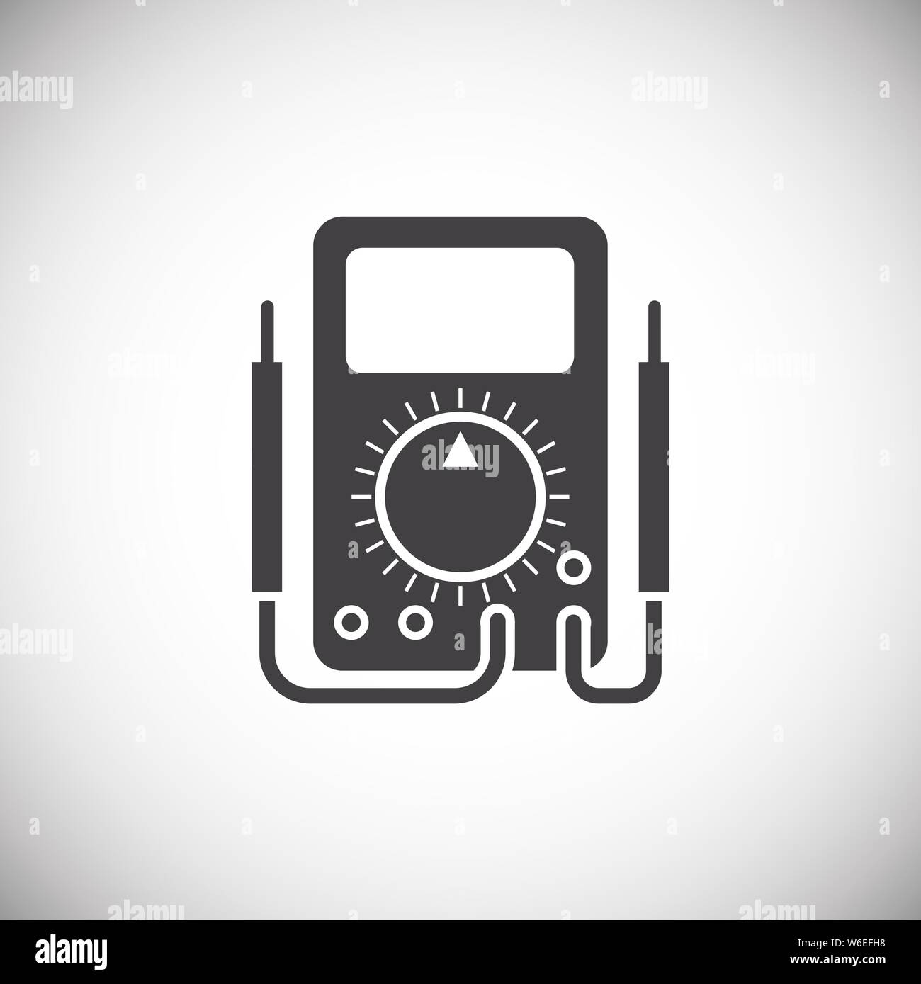 Measuring tool icon on background for graphic and web design. Simple ...