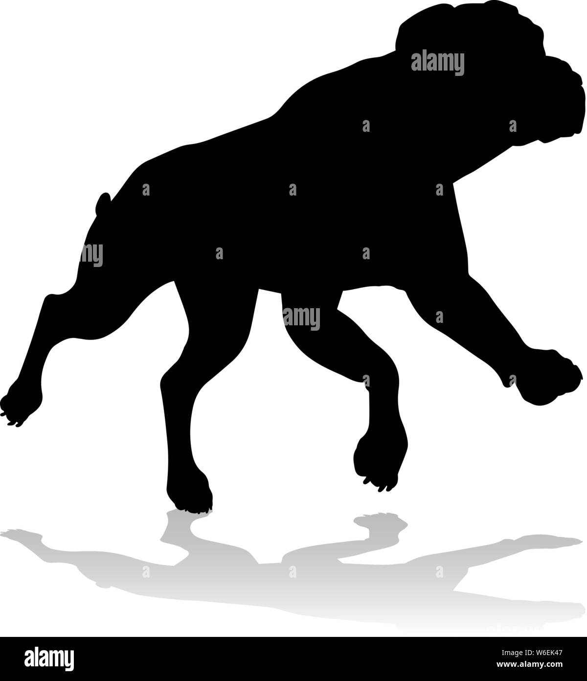 Dog Silhouette Pet Animal Stock Vector