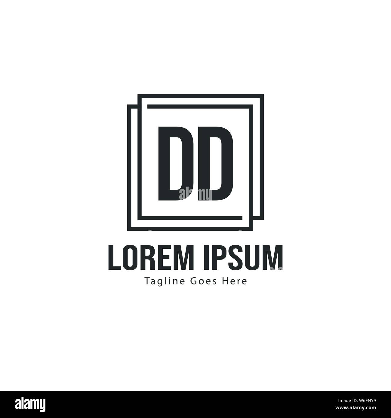 DD Letter Logo Design. Creative Modern DD Letters Icon Illustration ...