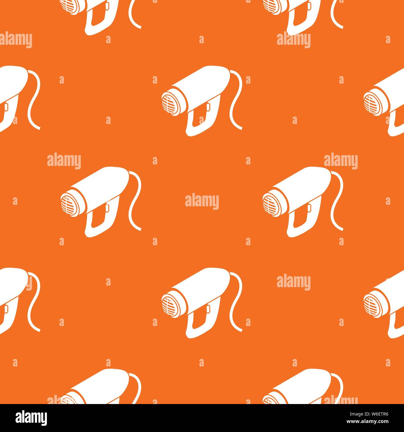 Heat power tool pattern vector orange Stock Vector