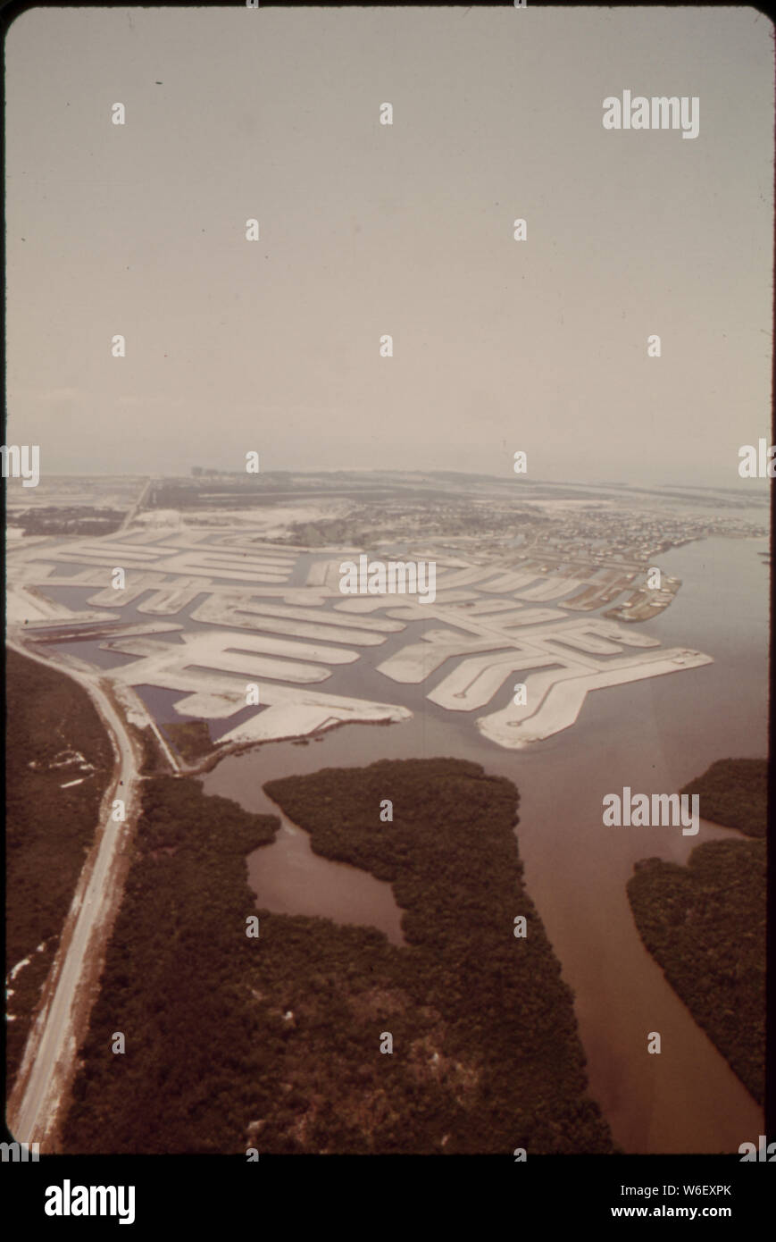 AERIAL VIEW OF THE MARCO ISLAND LAND DEVELOPMENT, ON THE SOUTHWESTERN