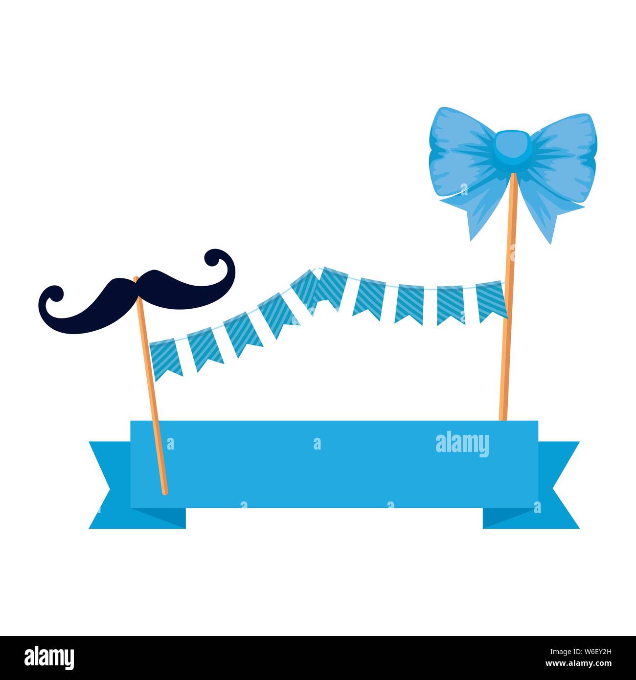 baby shower card with bown ribbon Stock Vector Image & Art Alamy