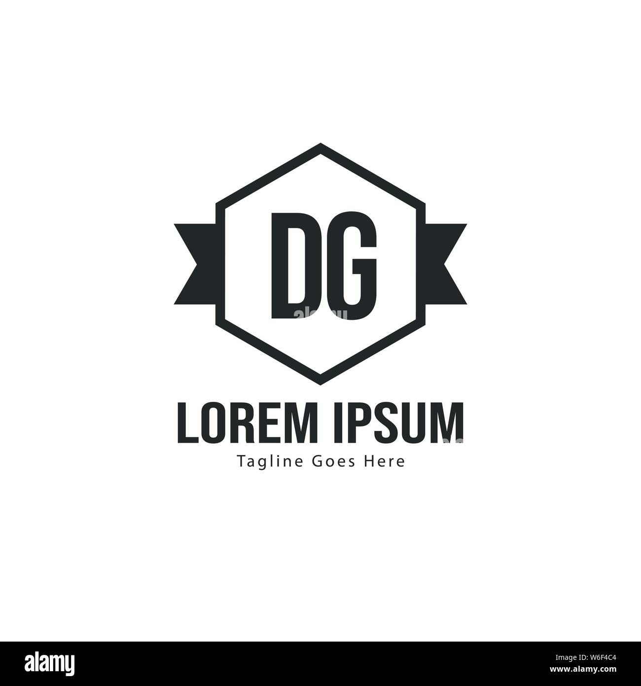 Dg modern logo Black and White Stock Photos & Images - Alamy