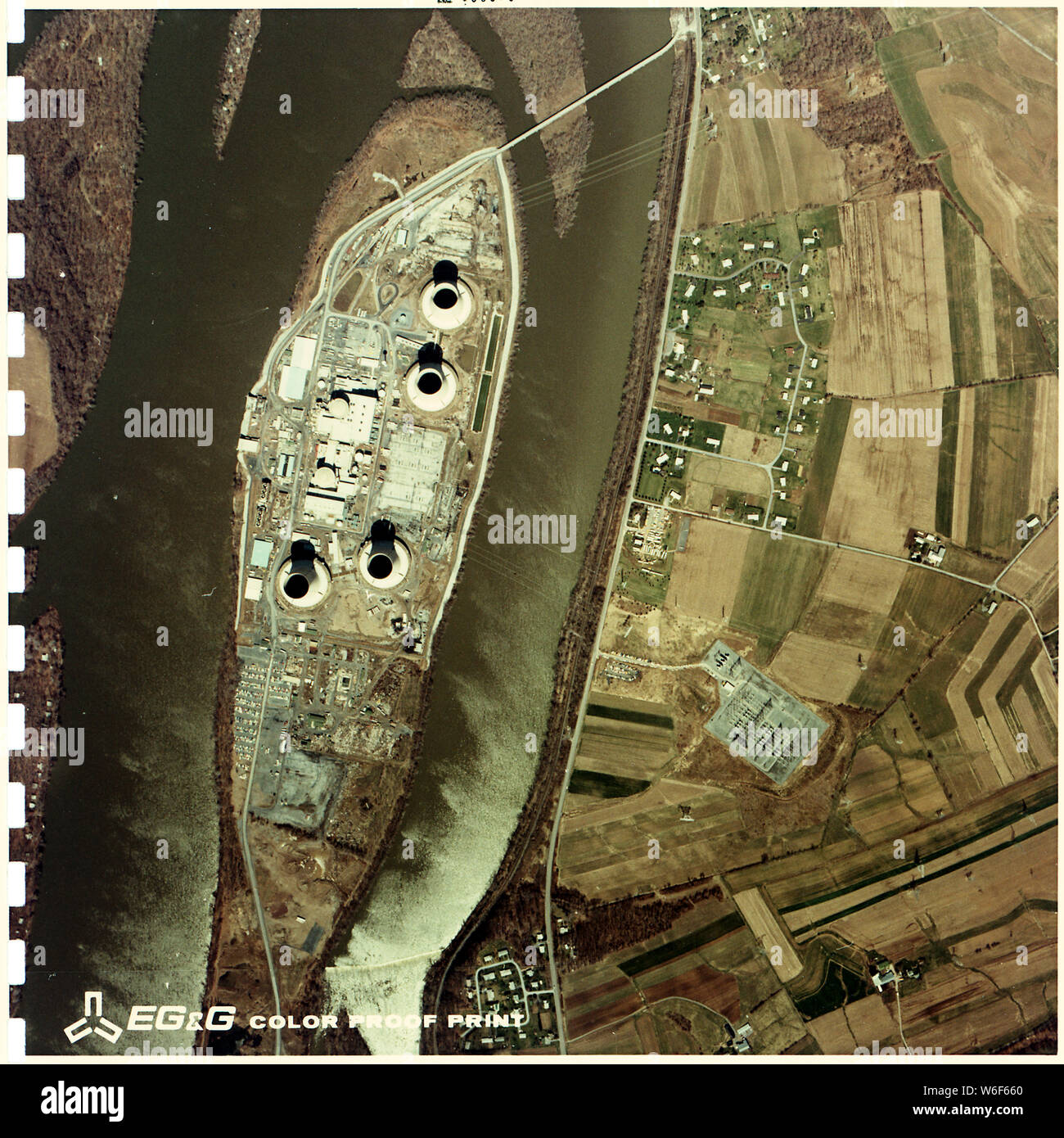 Aerial of Three Mile Island.; Scope and content Aerial of Three Mile