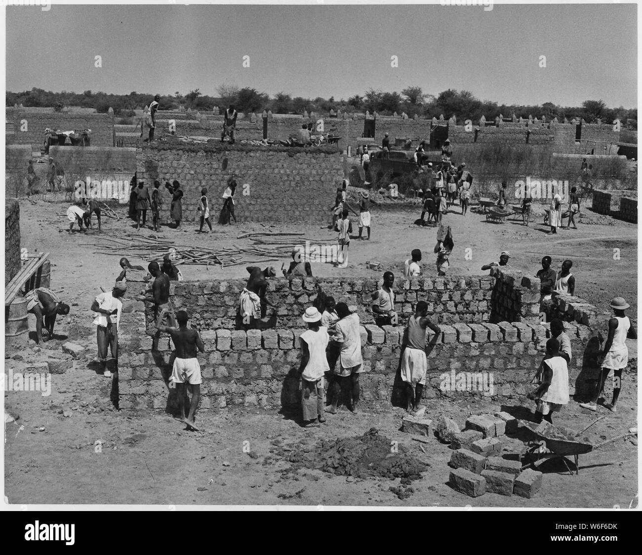 Africa. French West Africa. Another new villiage is Riziam, near