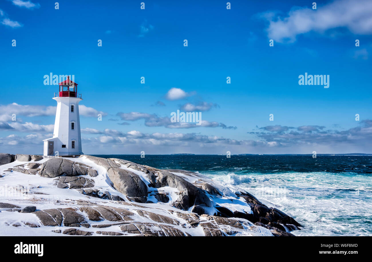 Peggy's Cove Lighthouse Stock Photo Alamy