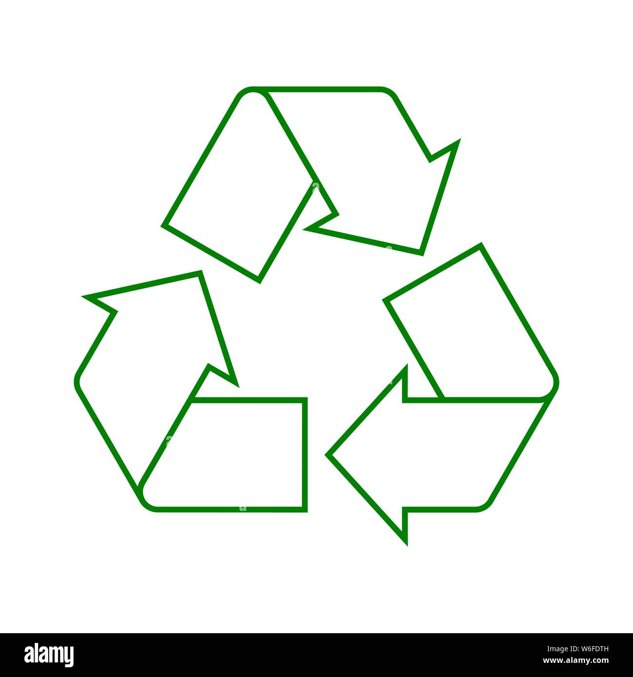 https://c8.alamy.com/comp/W6FDTH/simple-green-recycle-sign-outline-linear-recycle-symbol-icon-or-logo-on-white-background-label-for-recyclable-productsreduce-reuse-recycle-concept-W6FDTH.jpg