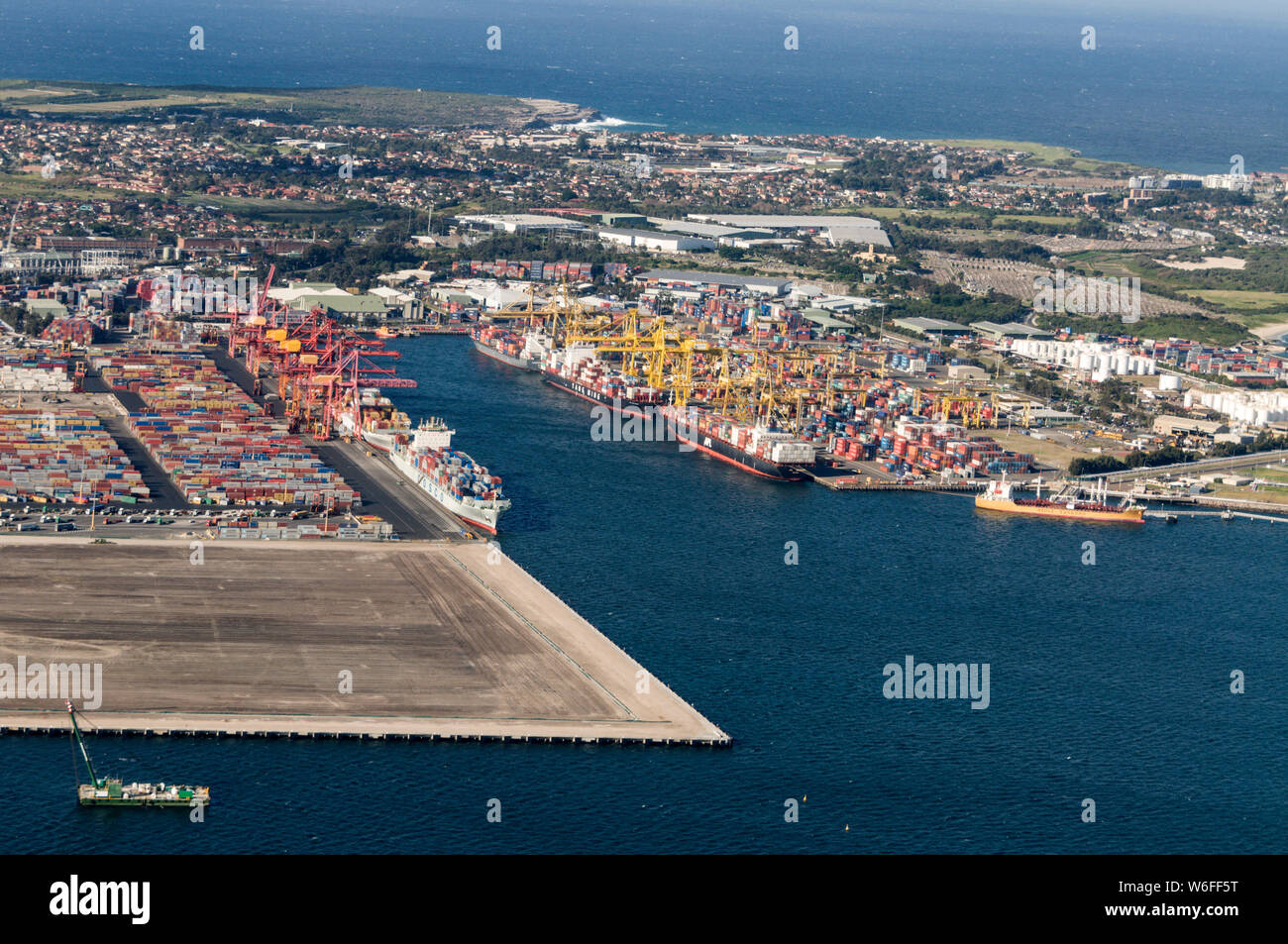 Sydney container port, the largest port in Australia at Port Botany, a  suburb in south-eastern Sydney in New South Wales, Australia Stock Photo -  Alamy