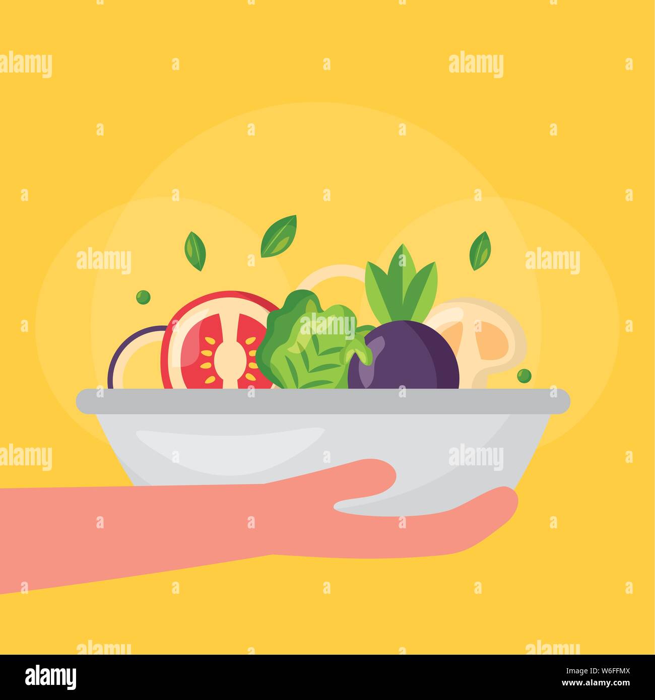 Healthy and organic food vector design Stock Vector Image & Art - Alamy