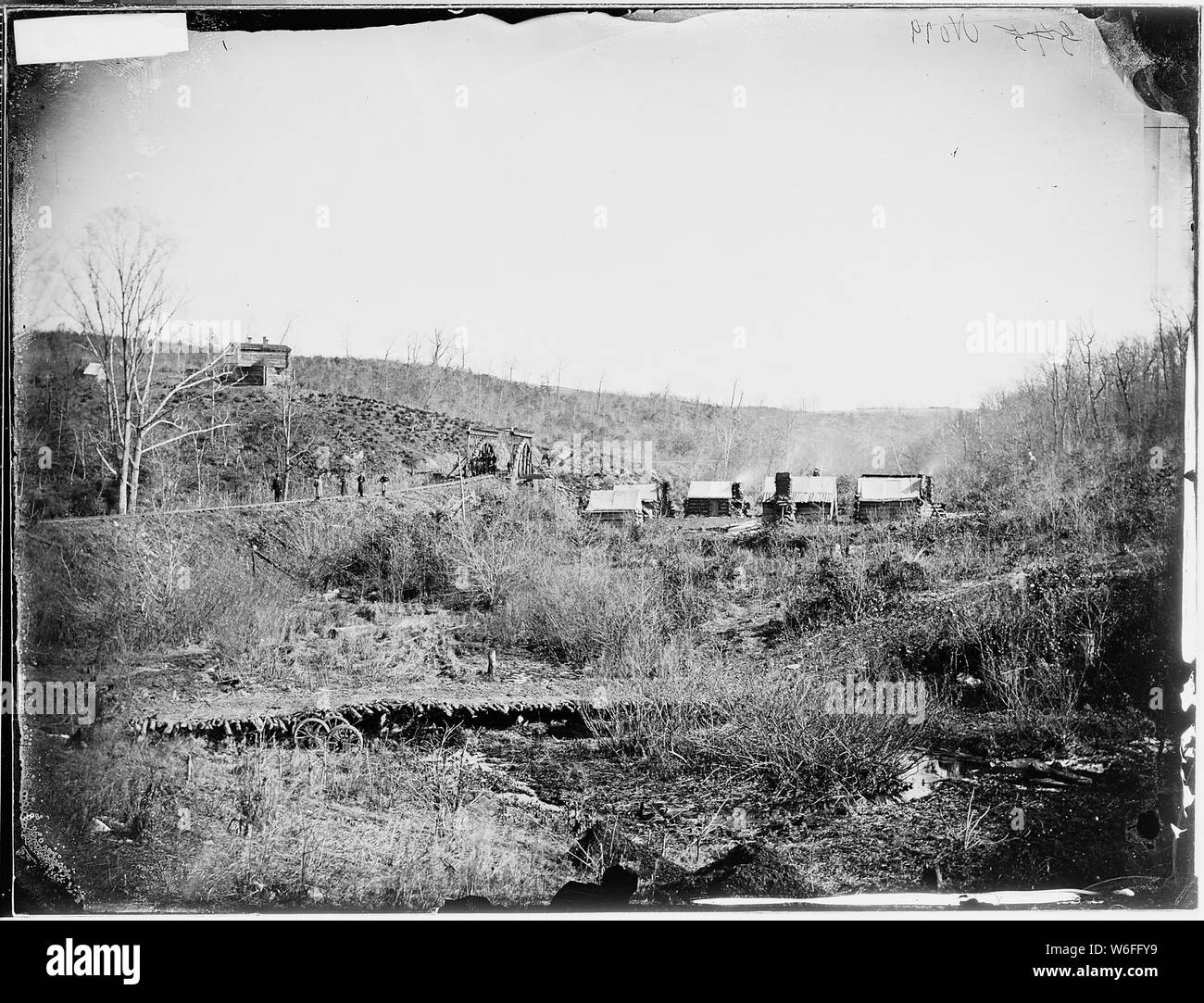 Bridge Shows Block House Stock Photo Alamy