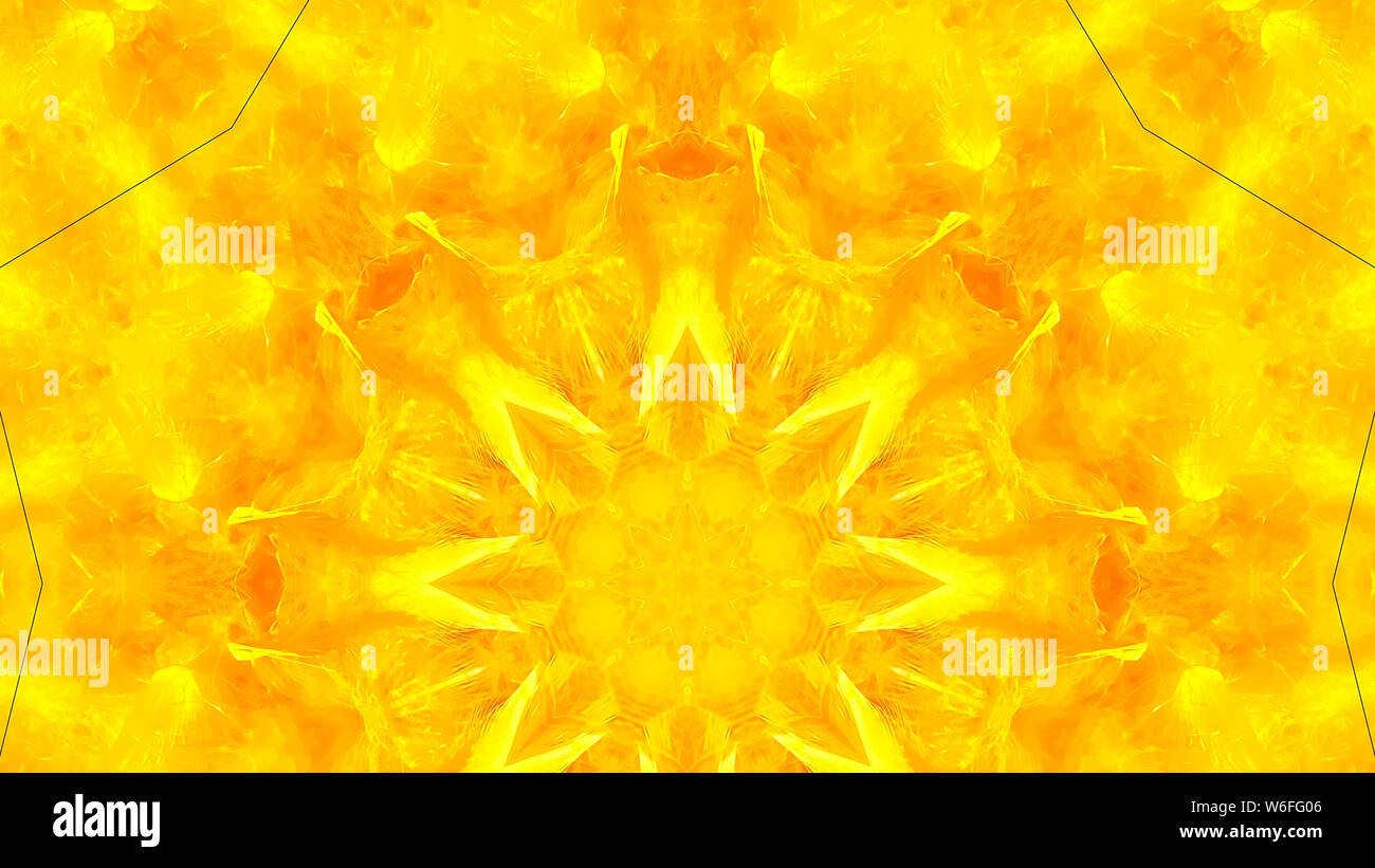 Panorama Vibrant yellow colors in a geometric shape Stock Photo - Alamy