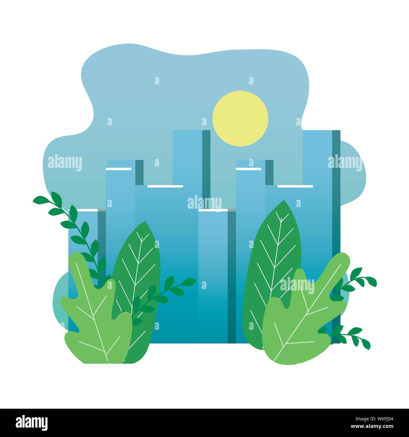 Urban park scenes spring Stock Vector Images - Alamy