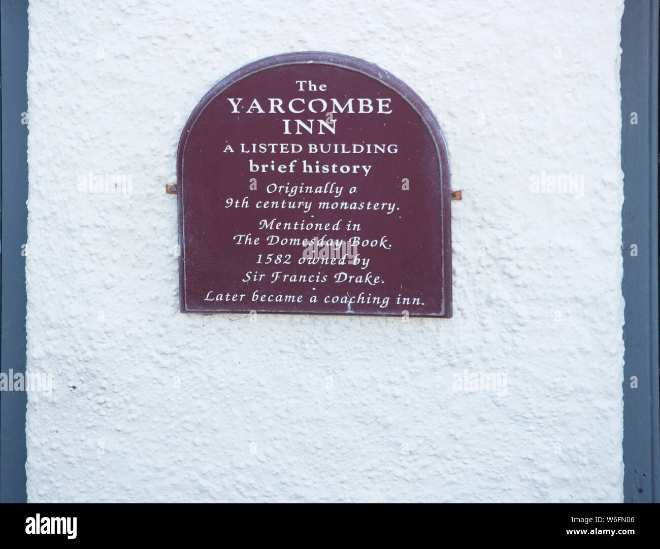 The Yarcombe Inn: owned by Francis Drake in 1582 Stock Photo