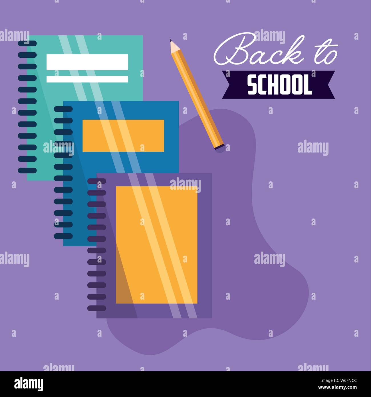Back to school vector design Stock Vector Image & Art - Alamy