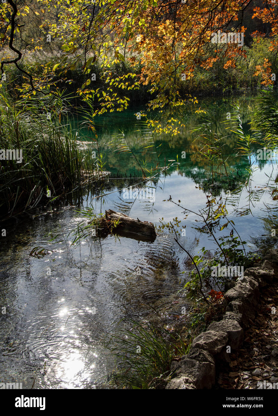 plitvice lakes in croatia Stock Photo