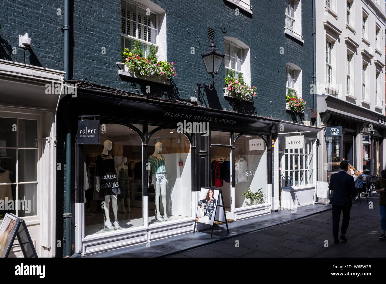 St. Christopher's Place shopping & dining quarter, London, England, U.K ...