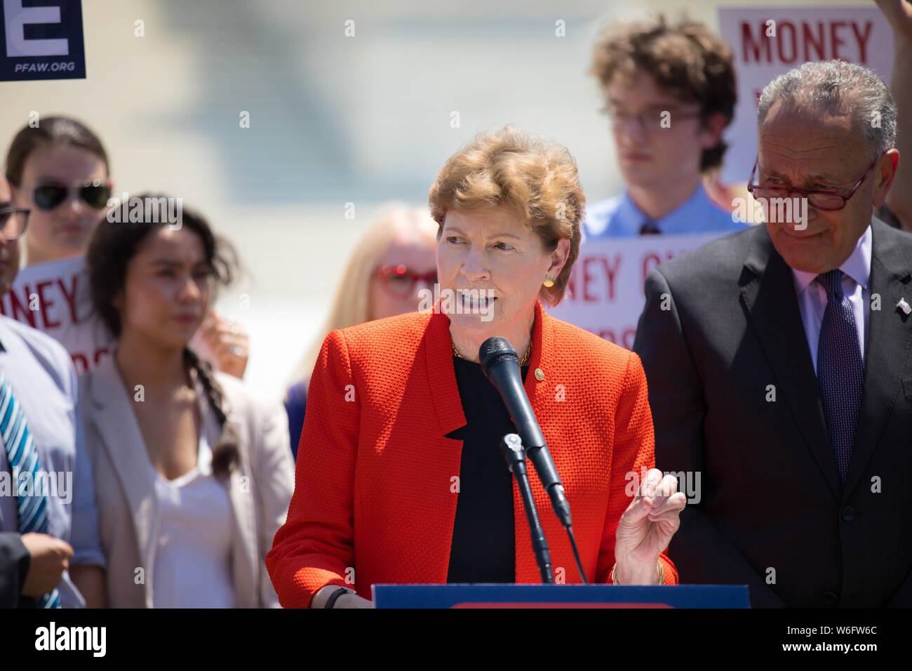 U S Senator Jeanne Shaheen Of New Hampshire Addresses A Rally Outside The Supreme Court Building To U S Senator Jeanne Shaheen Of New Hampshire Addresses A Rally Outside The Supreme Court Building To