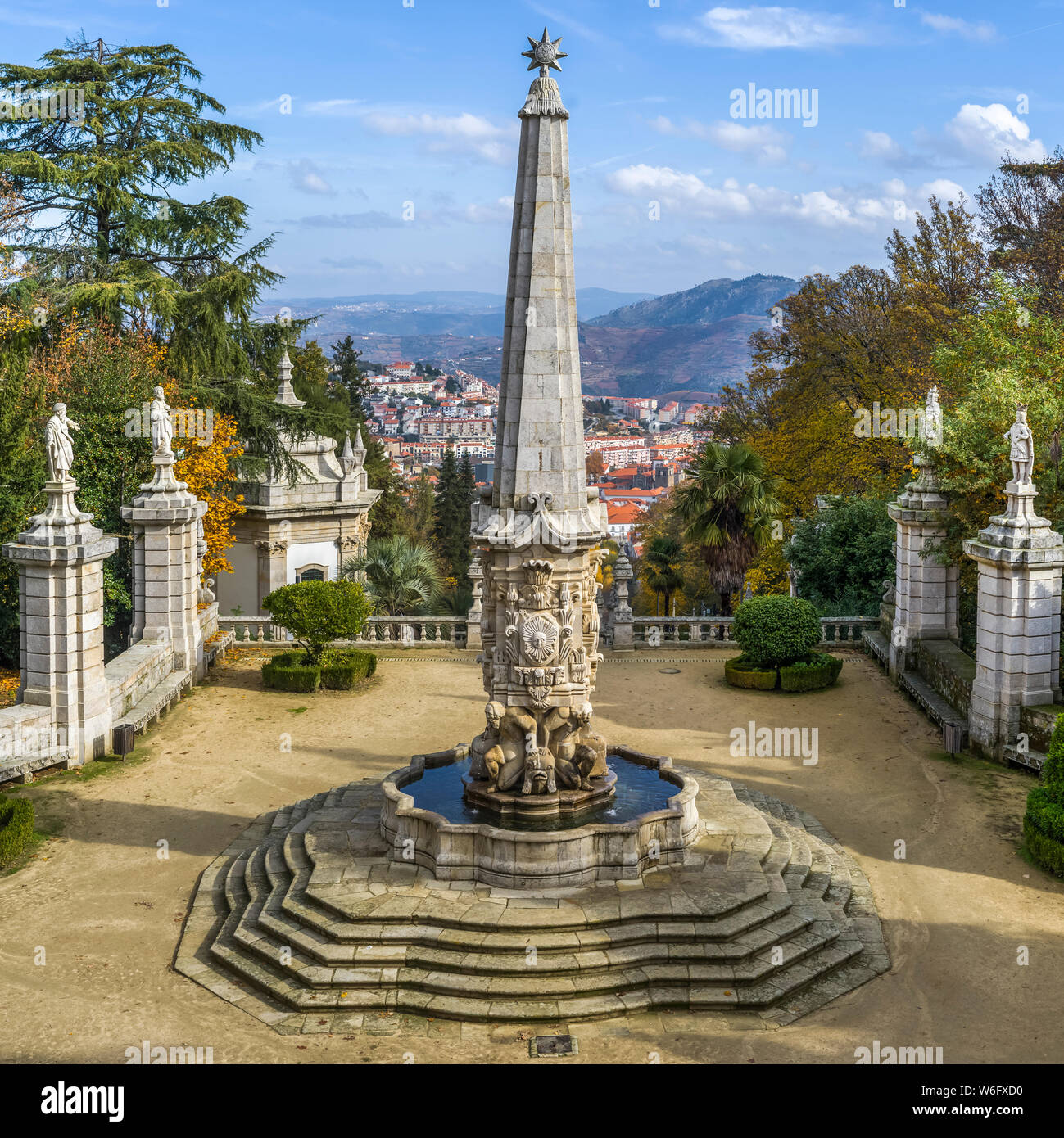 Shrine of Our Lady of Remedies with a view of Lamego; Lamego