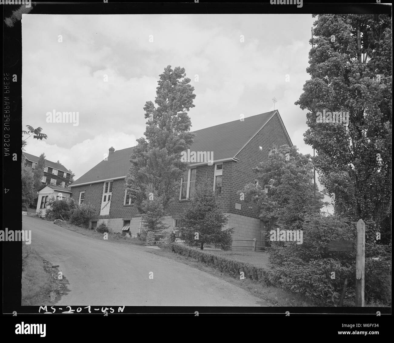Catholic Church in midst of company housing project. Buckeye Coal