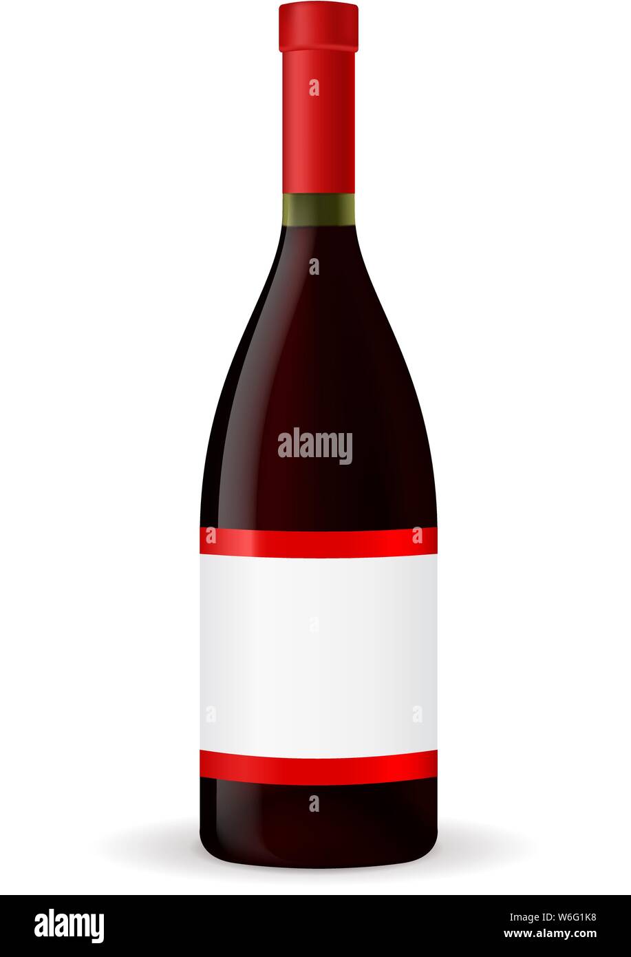 Red wine bottle Stock Vector Image & Art - Alamy