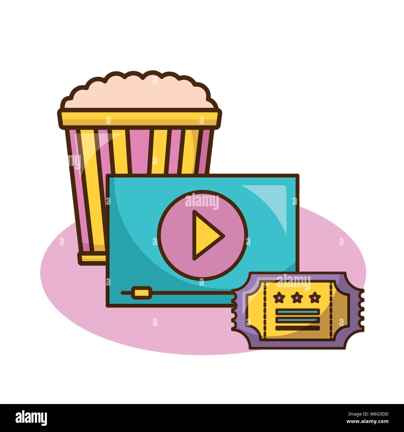 Isolated cinema icon set design Stock Vector Image & Art - Alamy