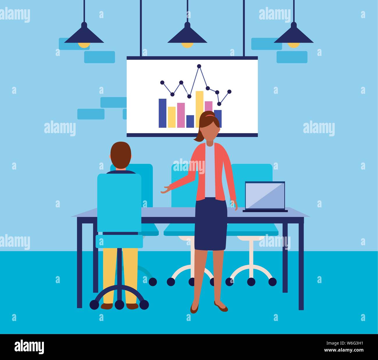 Workflow and infographic vector design Stock Vector Image & Art - Alamy