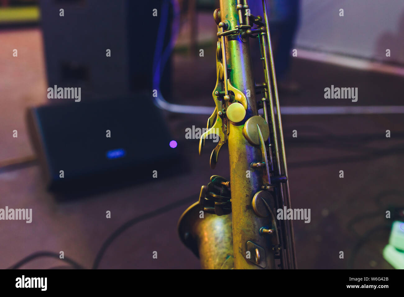 Music Instrument Alto Saxophone on black, Saxophone, brass Saxophone
