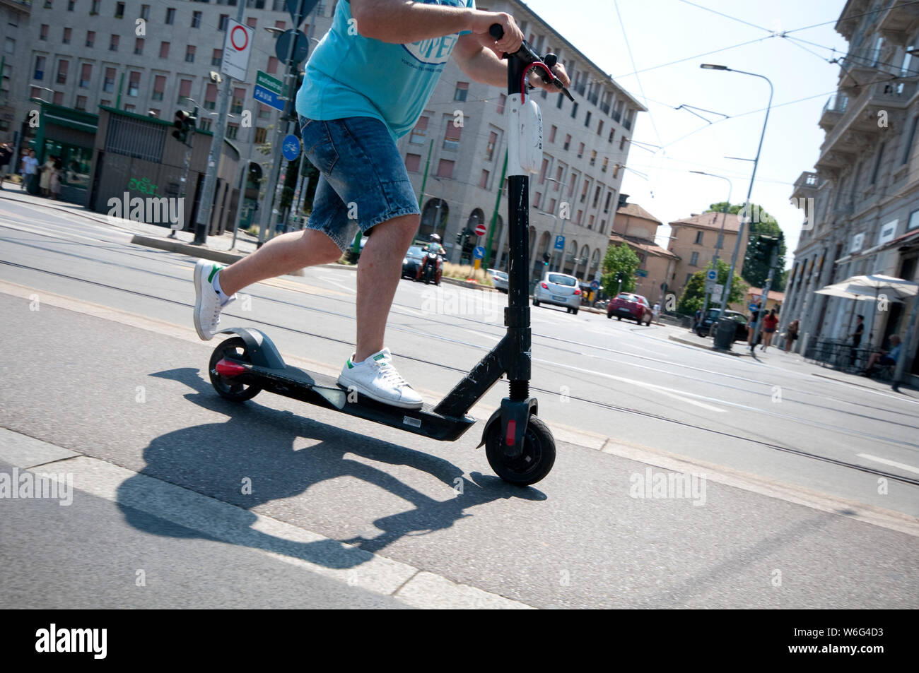 Riding mobility scooter hi-res stock photography and images - Alamy