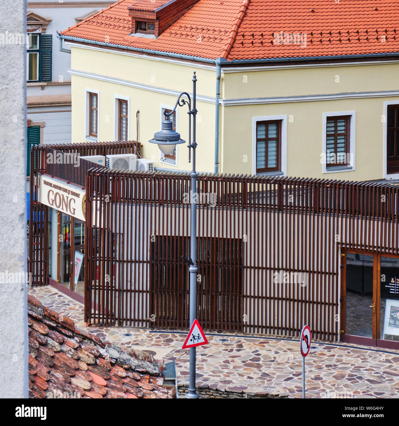 Sibiu, Romania - July 12, 2019: Gong Theater for Children and Youth (Teatrul  pentru Copii si Tineret Gong Stock Photo - Alamy