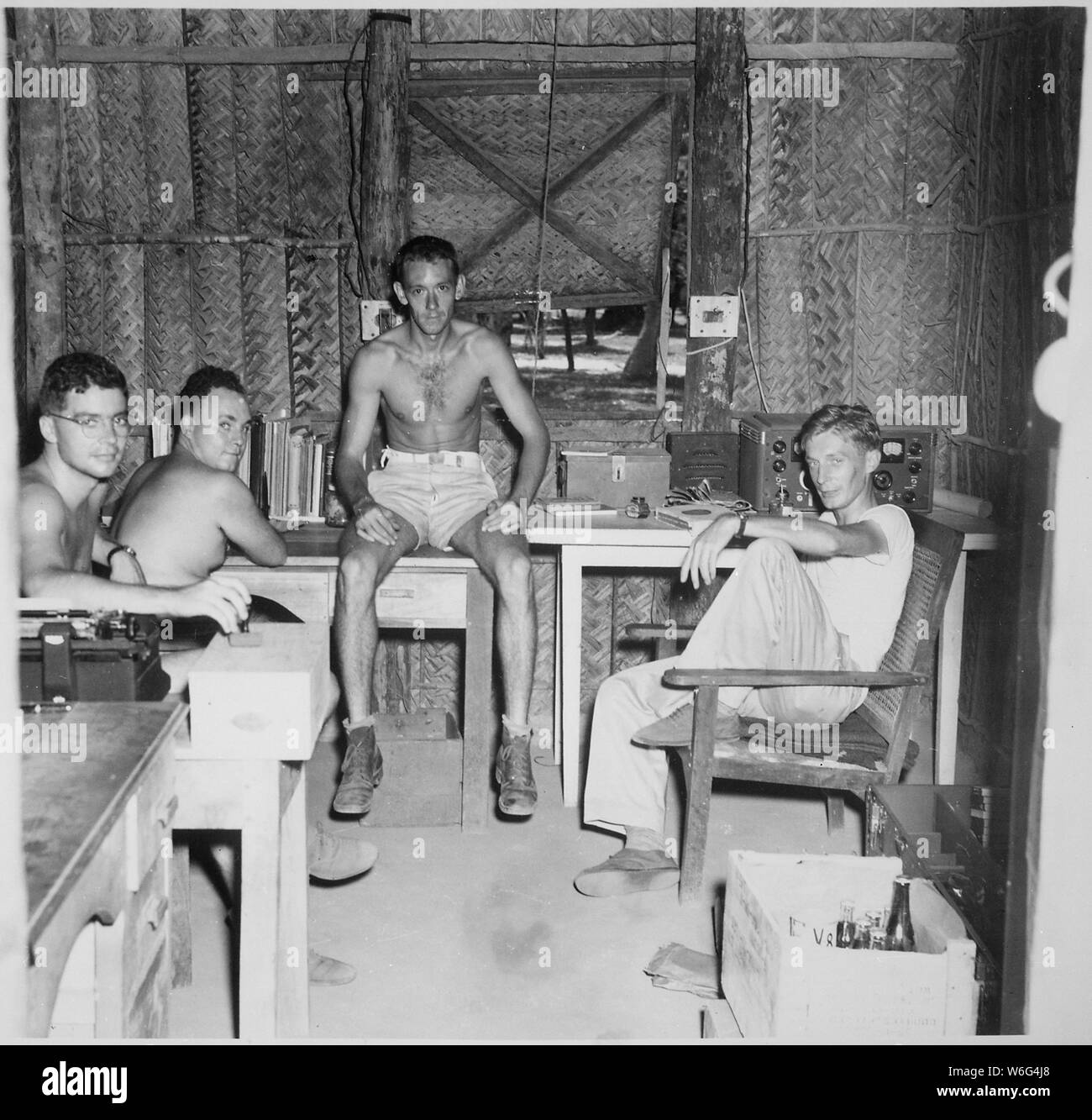Commo Camp Y. Commo officers. Trincomallee, Ceylon, July 24, 1945 ...