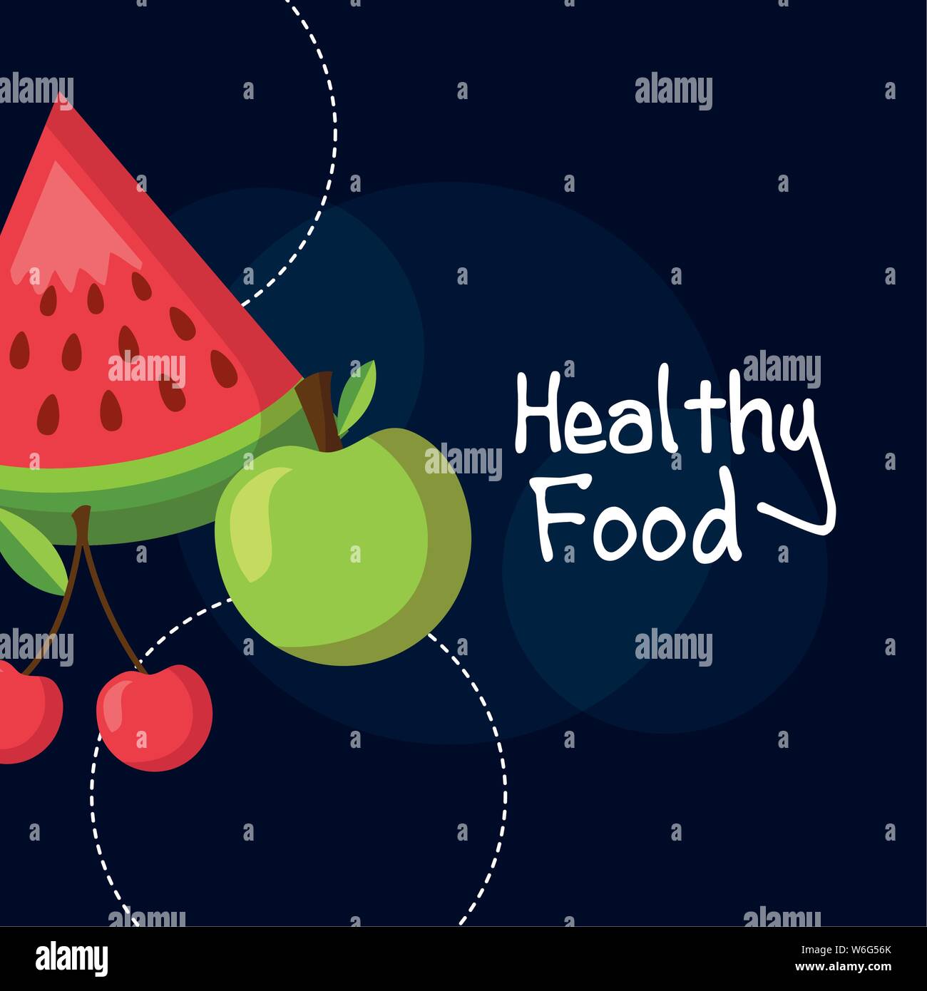 Healthy and organic food vector design Stock Vector Image & Art - Alamy