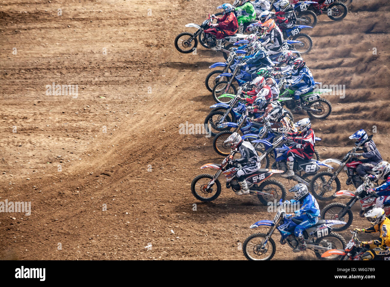 Motocross Race Start Line Hi Res Stock Photography And Images Alamy