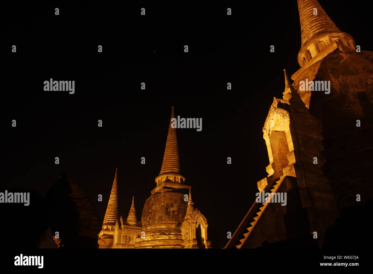 Wat Phra Sri Sanphet in the Historic City of Ayutthaya, Thailand. Stock Photo