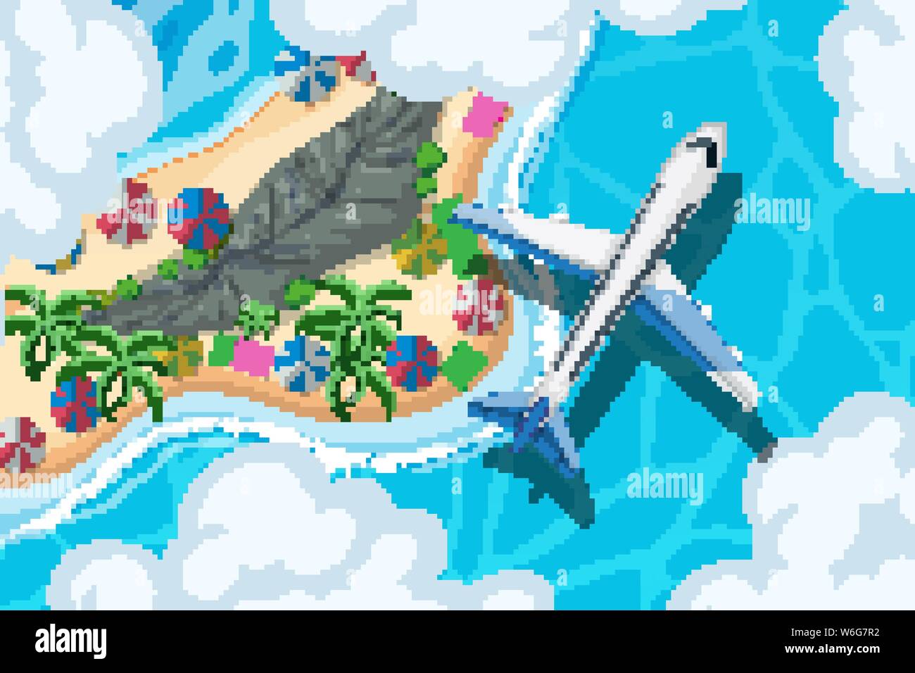 Set of aerial view scenes illustration Stock Vector Image & Art - Alamy
