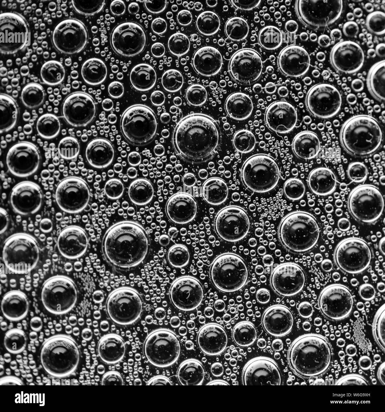 Abstract air bubbles on black background Stock Photo Alamy