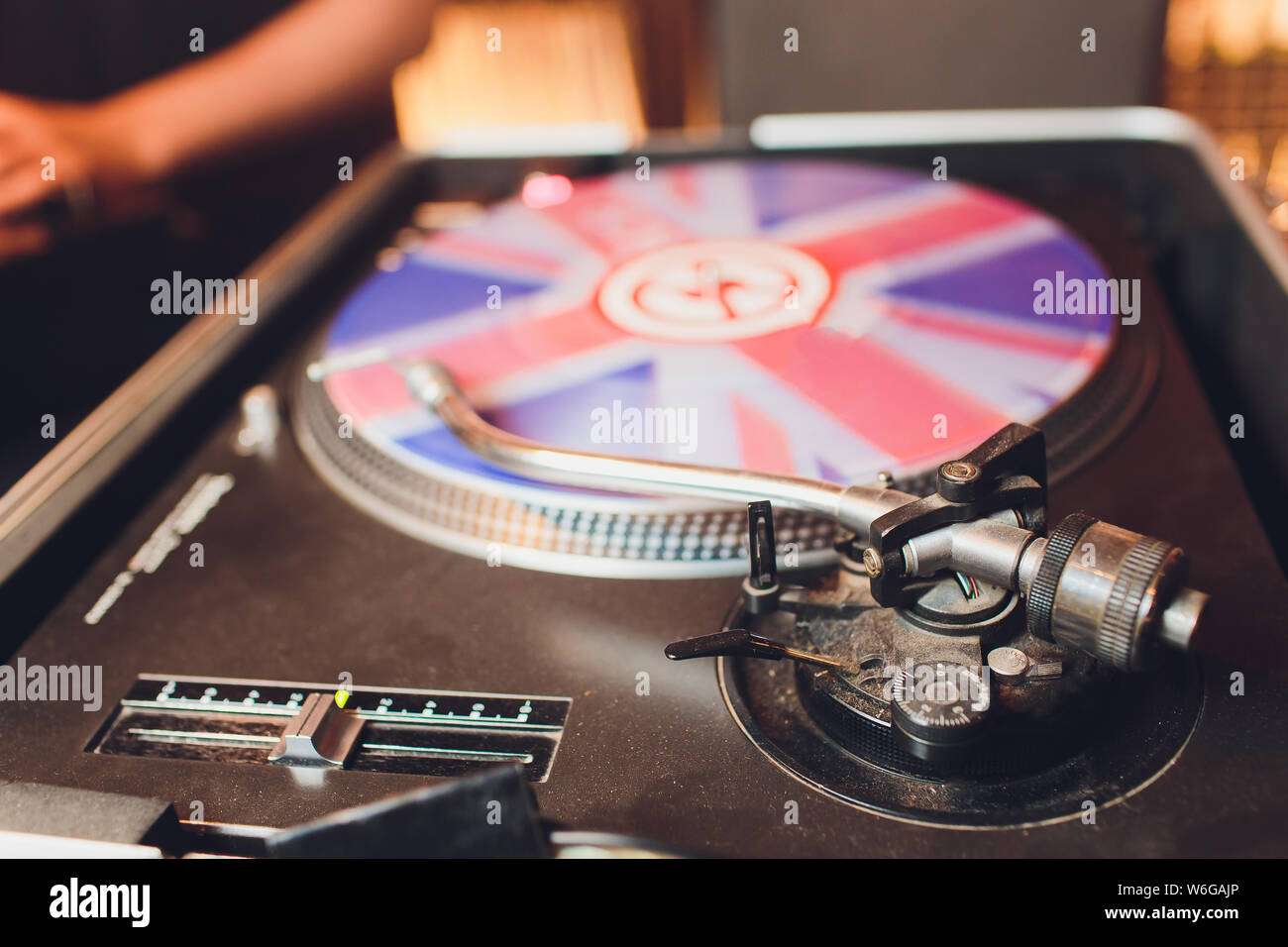 Turntable Vinyl Record Player Sound Technology For Dj To Mix Play