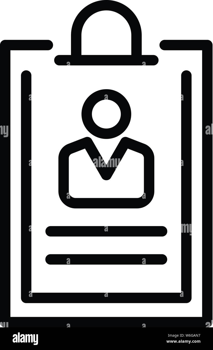 Customer info icon, outline style Stock Vector Image & Art - Alamy
