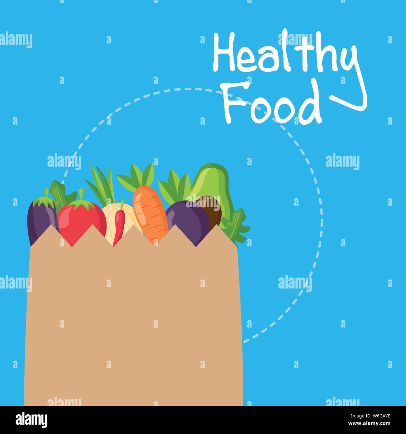 Healthy and organic food vector design Stock Vector Image & Art - Alamy