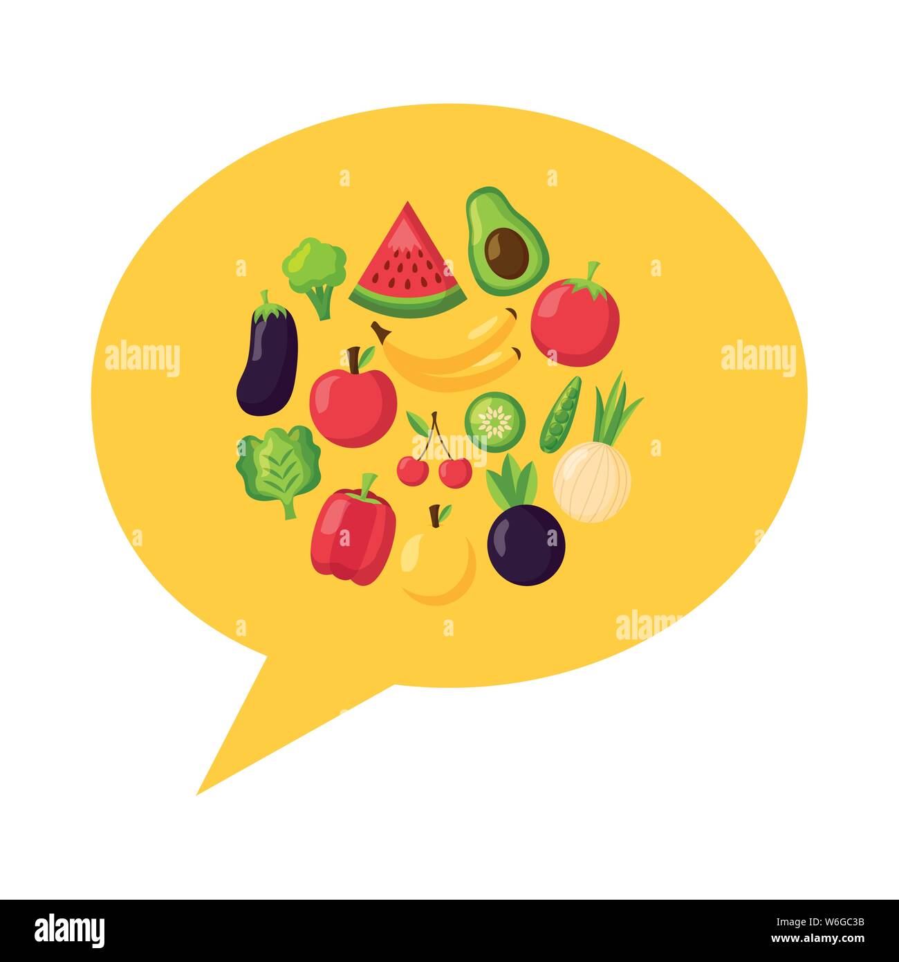 Healthy and organic food vector design Stock Vector Image & Art - Alamy