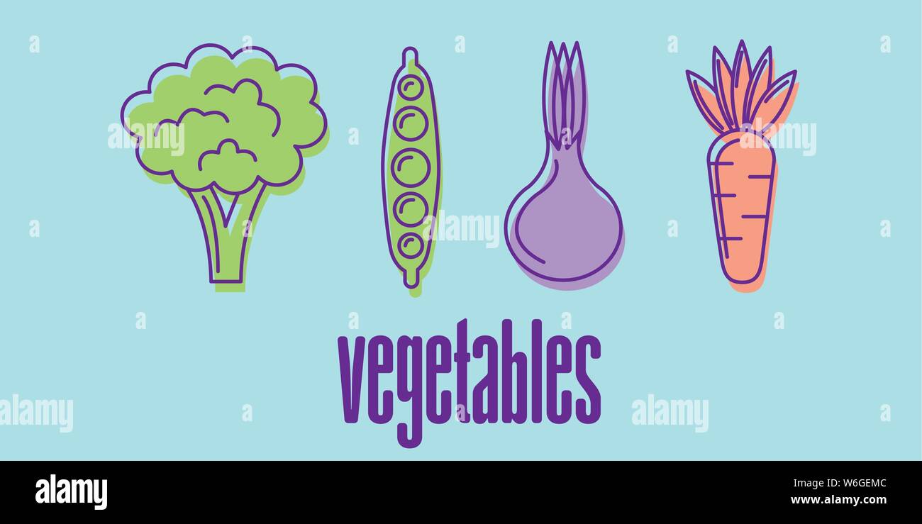 Healthy and organic food design Stock Vector Image & Art - Alamy