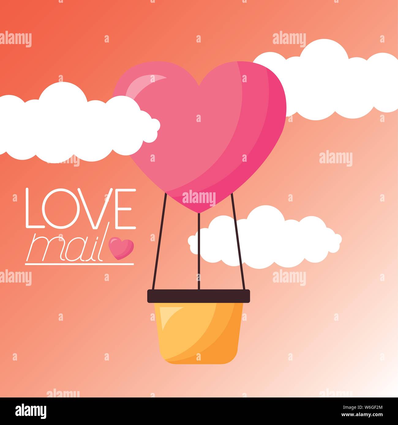 Heart hot air balloon vector design Stock Vector Image & Art - Alamy