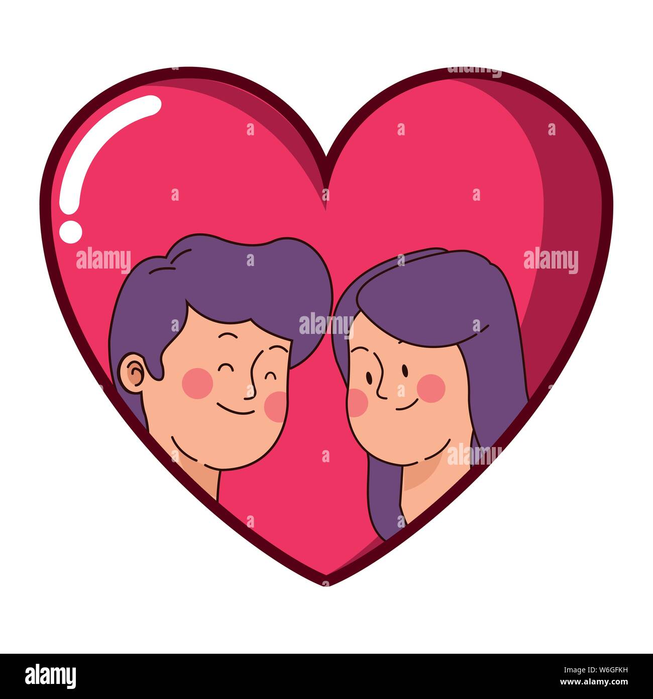Teenagers boyfriend and girlfriend cartoon Stock Vector Image & Art - Alamy