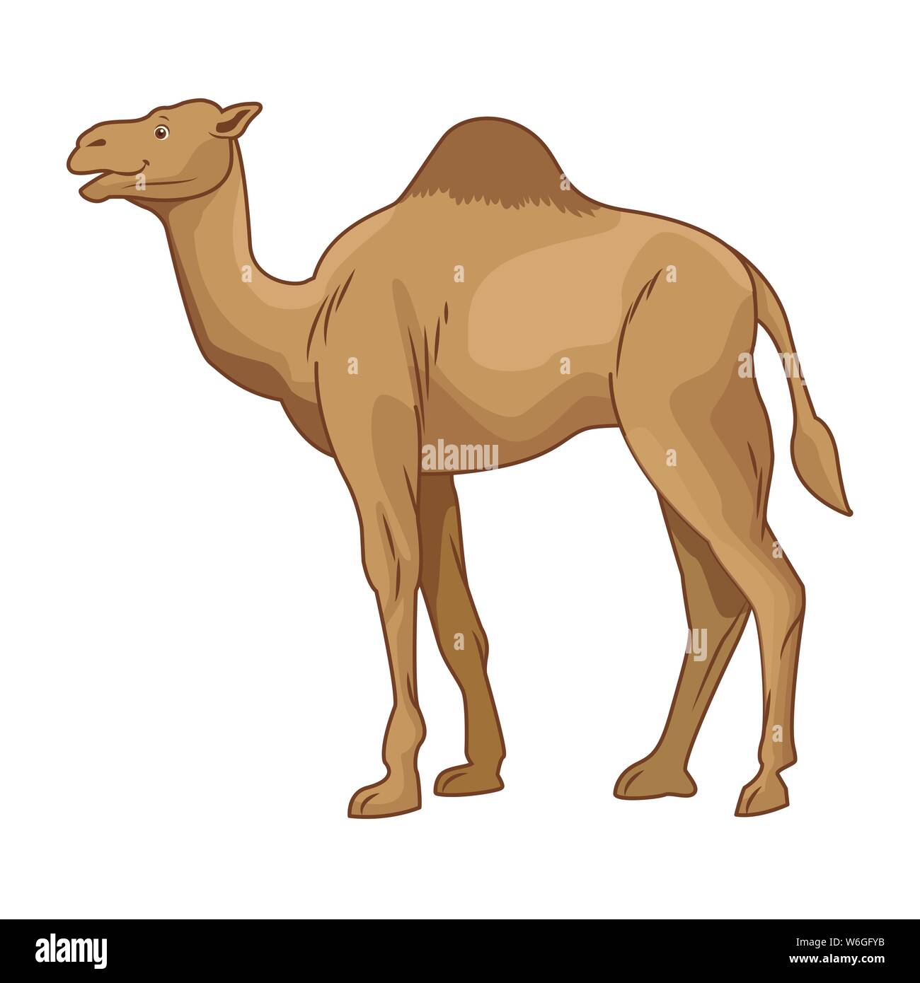Camel desert animal cartoon sideview Stock Vector Image & Art Alamy