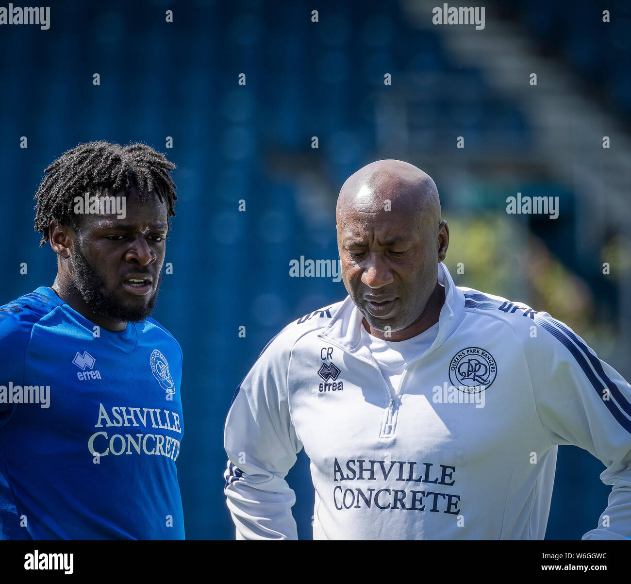 QPR football player Aramide Oteh with ex QPR Manager and now youth ...