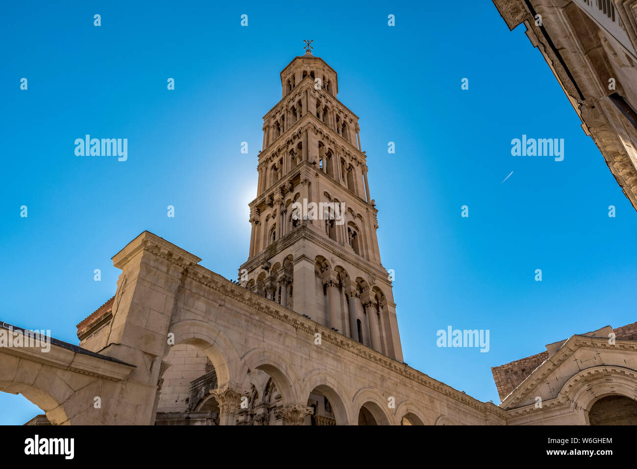 St Domnius Bell Tower on the Peristyle of Diocletian's Palace; Split