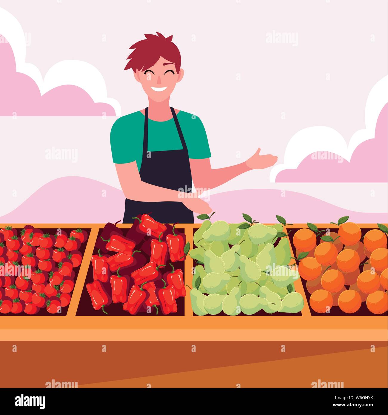 seller man in a farmer market vegetable fruits vector illustration Stock Vector Image & Art - Alamy seller man in a farmer market vegetable fruits vector illustration Stock Vector Image & Art - Alamy