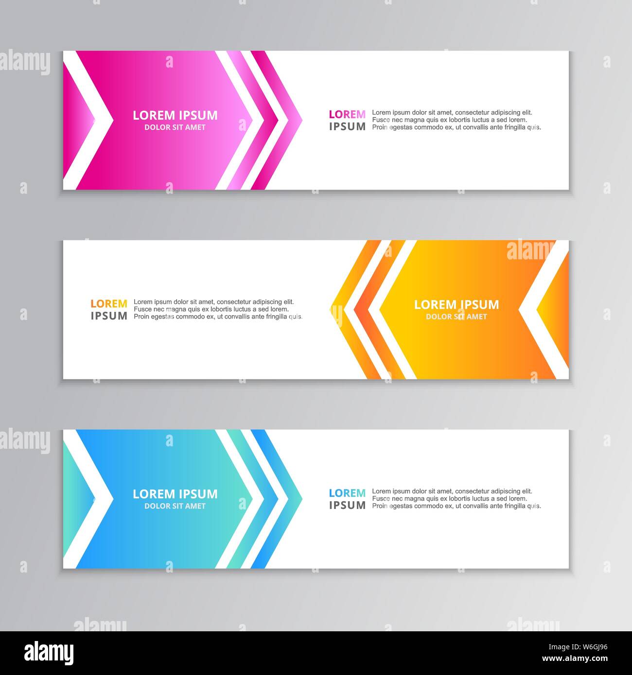 Business Banner Template, Abstract Shape Layout Background Gradient Design,  web header or footer vector Stock Photo - Alamy