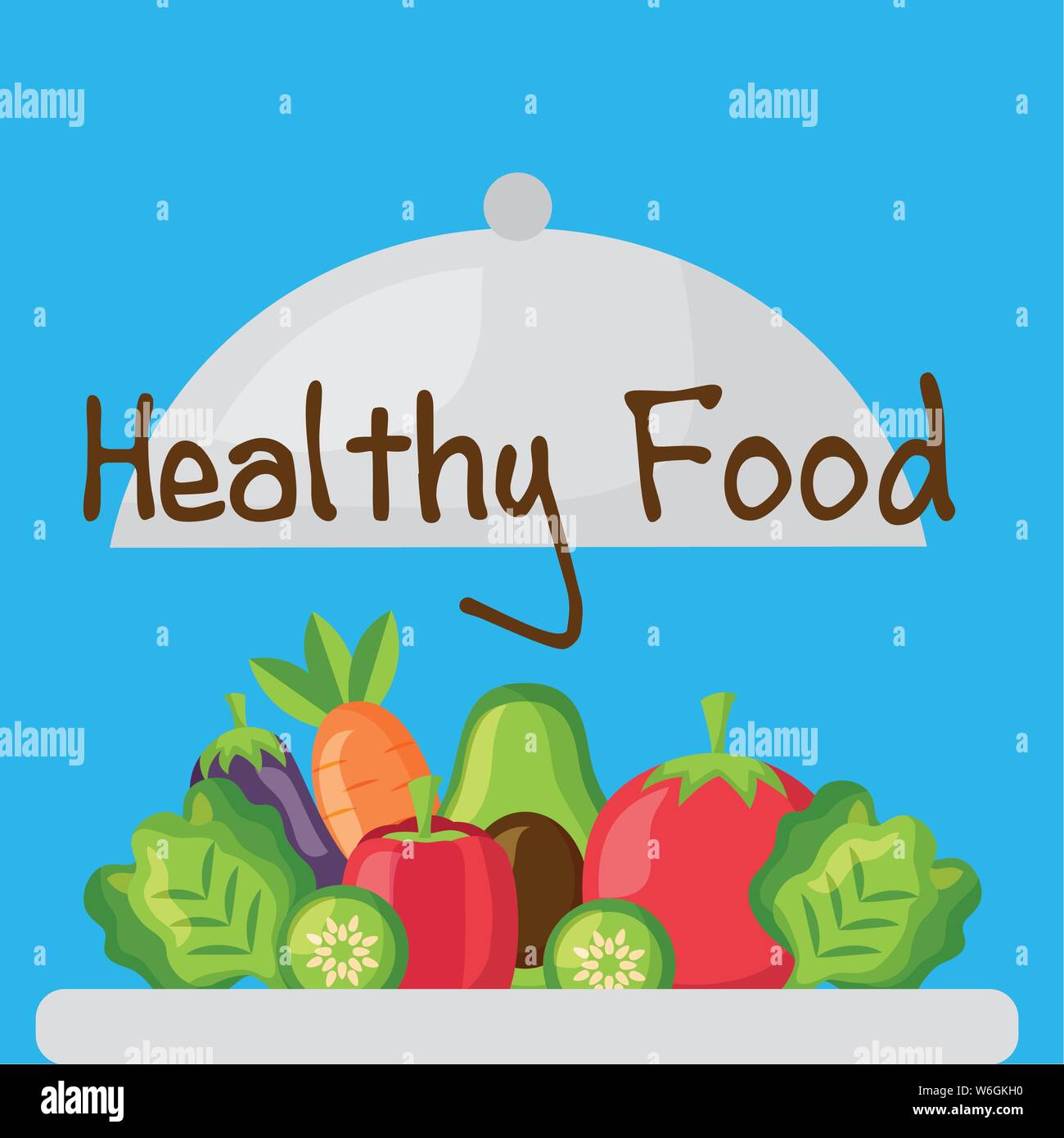 Healthy and organic food vector design Stock Vector Image & Art - Alamy