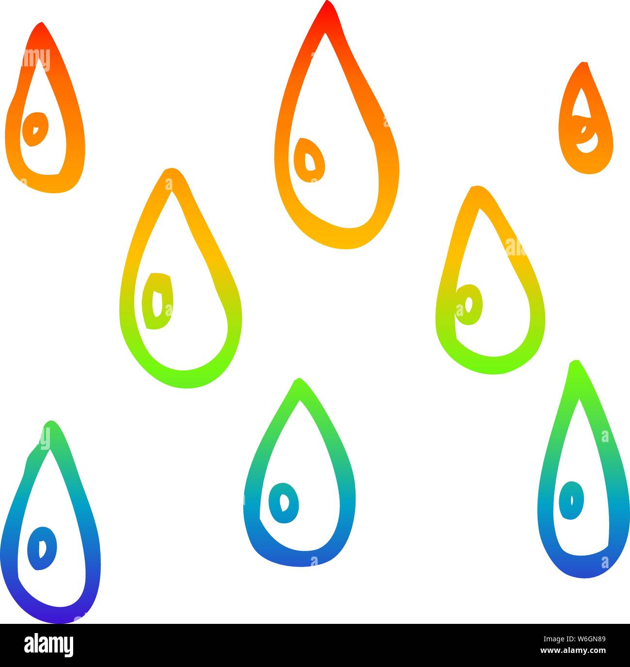 Rainbow Gradient Line Drawing Of A Cartoon Raindrops Stock Vector Image Art Alamy Rainbow Gradient Line Drawing Of A Cartoon Raindrops Stock Vector Image Art Alamy